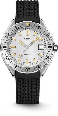 DOXA SUB 200 Searambler 796.15.021.20 on Black Rubber Strap